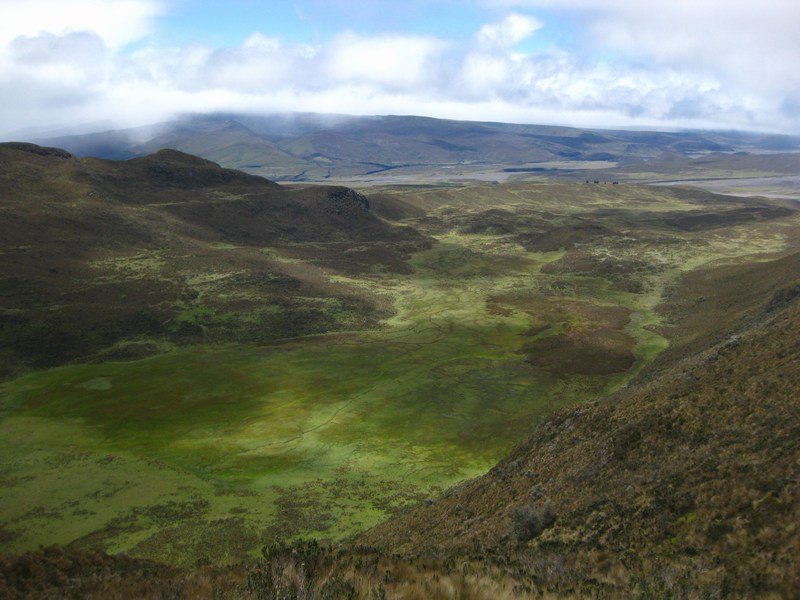 View from the slopes of Rumiñahui