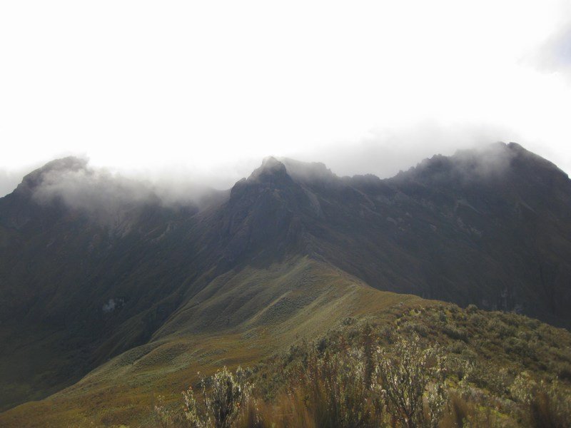 Rumiñahui with its three peaks