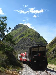 Train at the bottom of the Devil's Nose