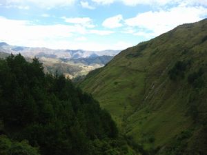 Rolling hills outside Vilcabamba