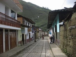 The quaint, friendly streets of Leymebamba