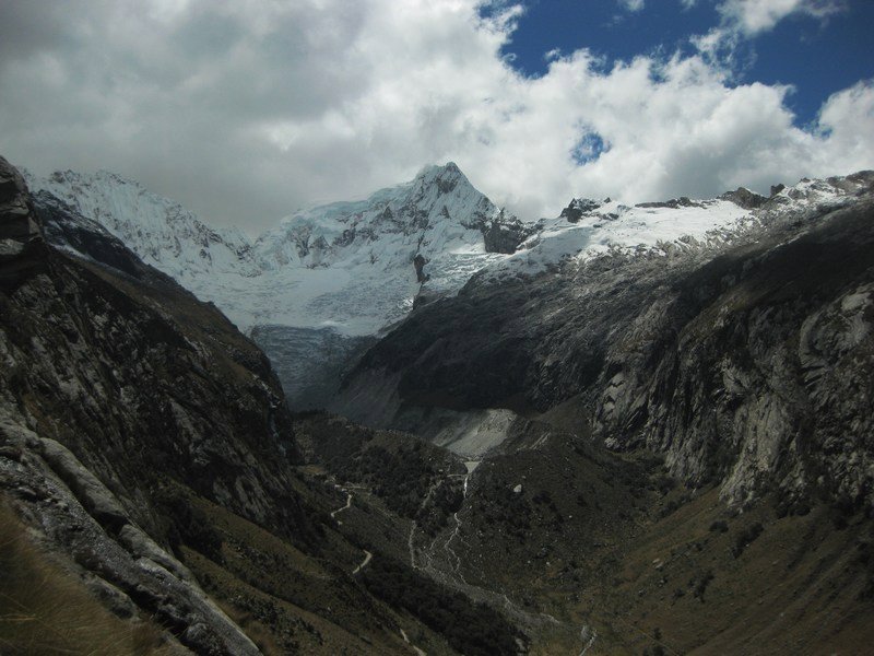 Glaciated Llanca valley