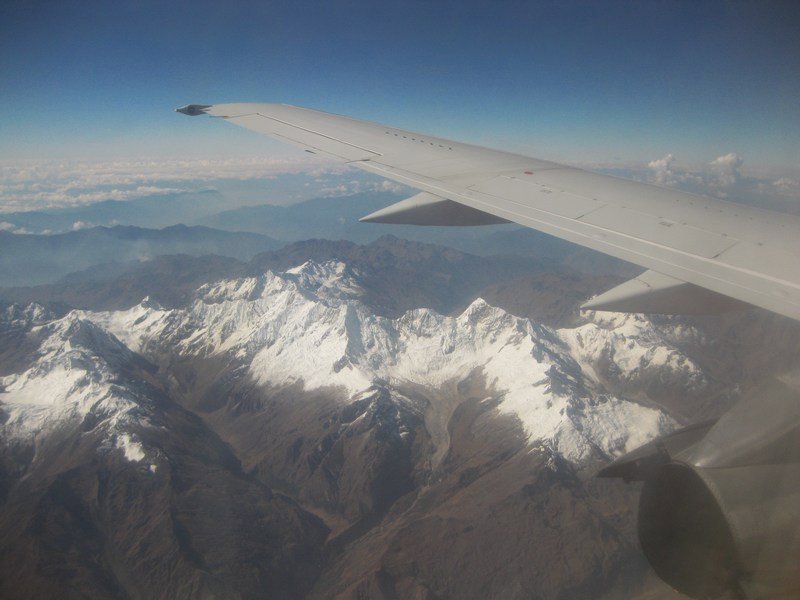 Flying from Lima to Cusco