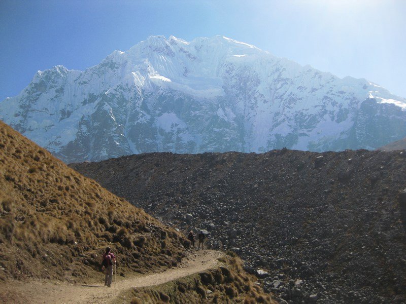 Salkantay Trek - climbing towards the Salkantay Pass