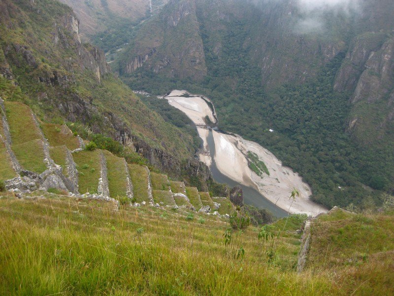 Looking down to the Urubamba Valley