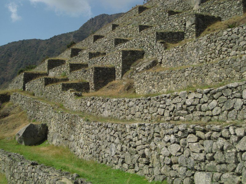 Inca terracing, Machu Picchu