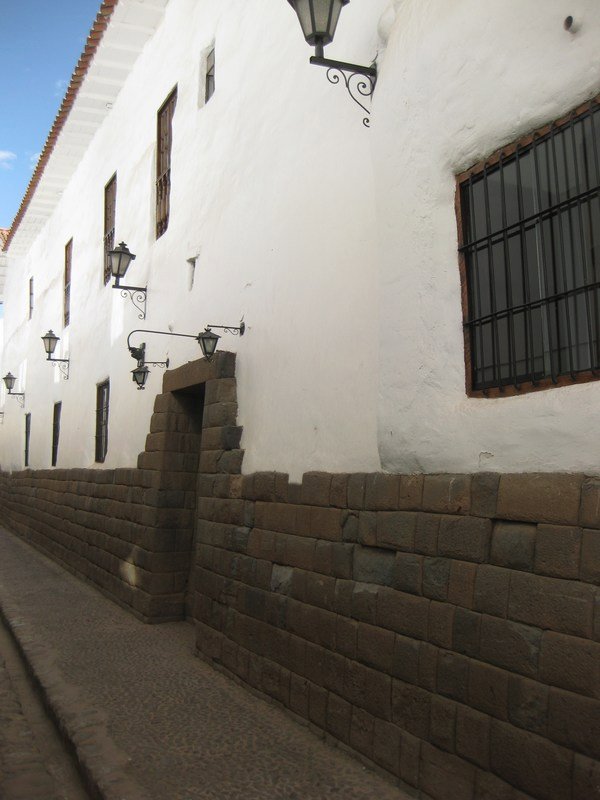 One of Cusco's many beautiful cobblestoned streets