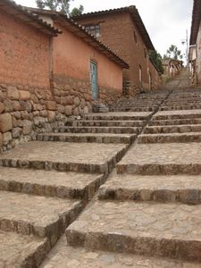 Cobbled back streets of Chinchero