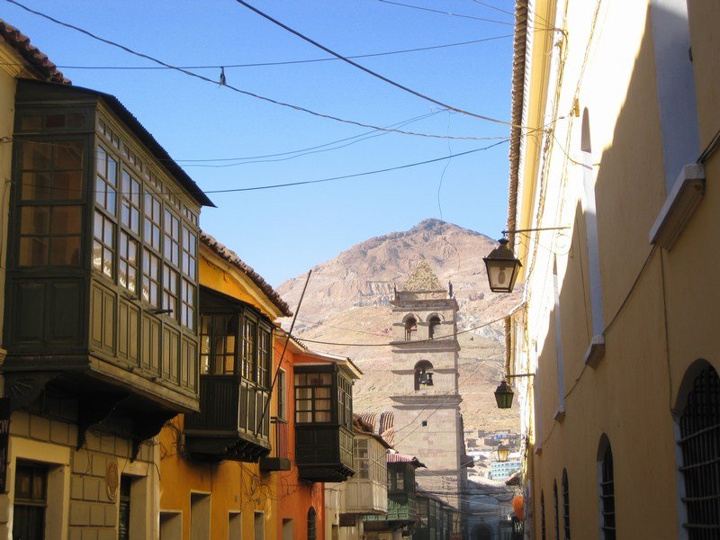 Potosí - with the mountain which made it