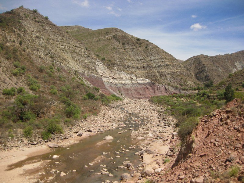 River valley, Cordillera de los Frailes