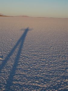 Playing with shadows, Salar de Uyuni