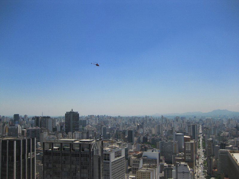 One of São Paulo's innumerable fleet of private choppers