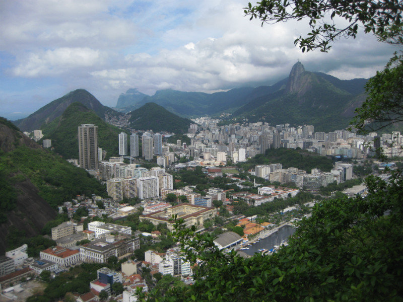 View on the climb up Morro da Urca