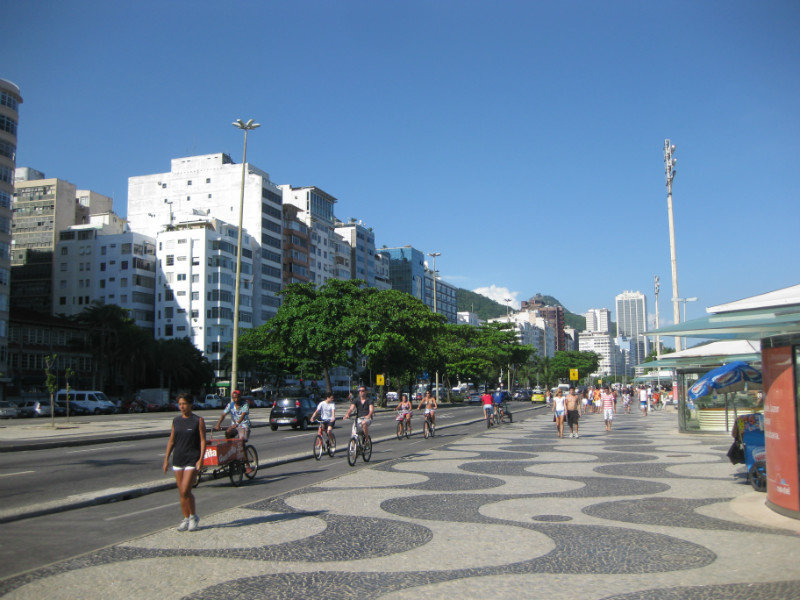 Walkway along Copacabana beach
