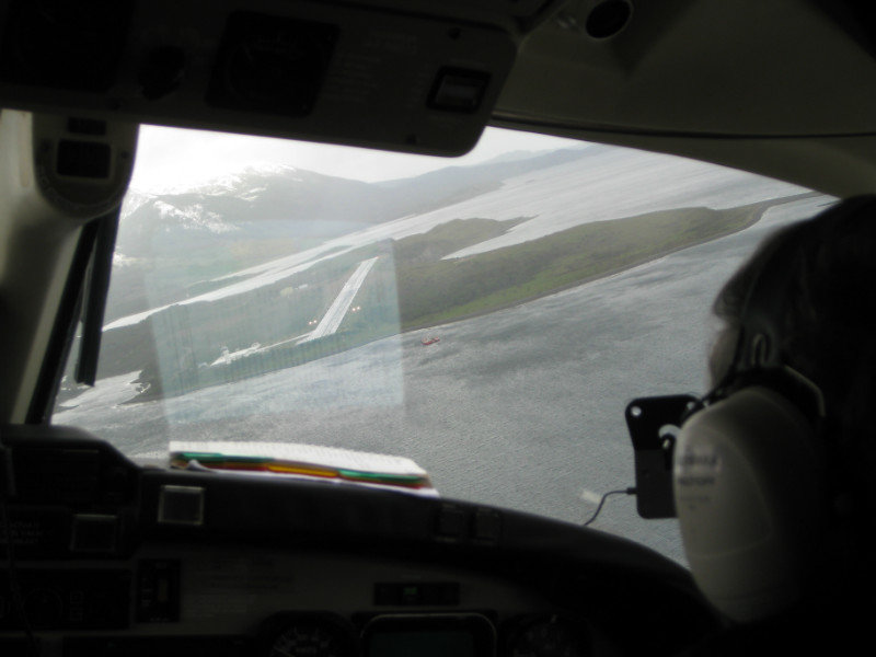 Coming in to land at Puerto Williams