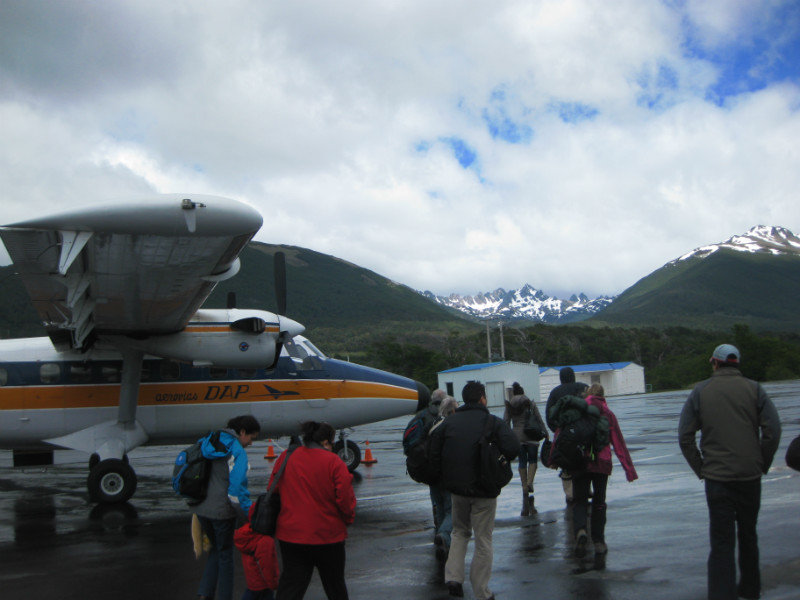 Flight back to Punta Arenas