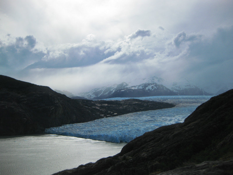 Glaciar Grey in the evening sun