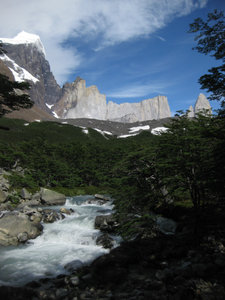 Moutains, torrent, forest - Patagonia