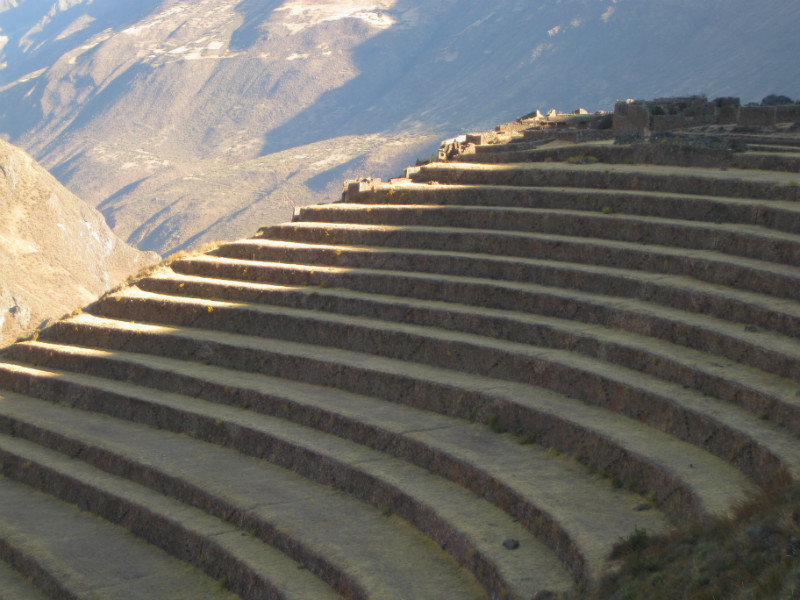 Inca terracing, Písaq, Peru