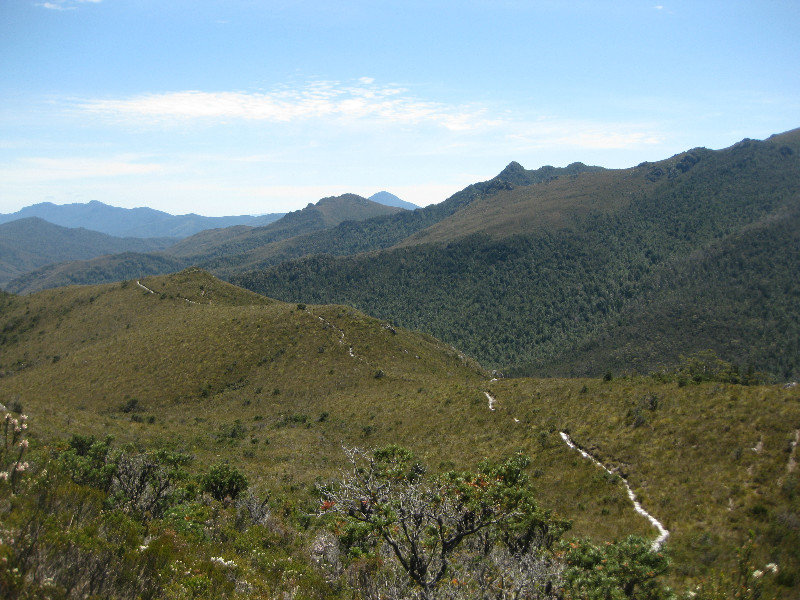 The path up from Scotts Peak Road to High Camp