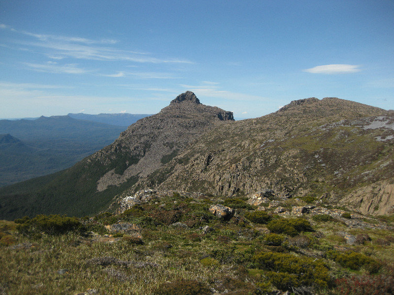 Our first view of formidable Mount Anne