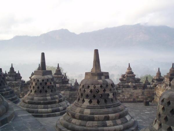 Borobudur in the mist