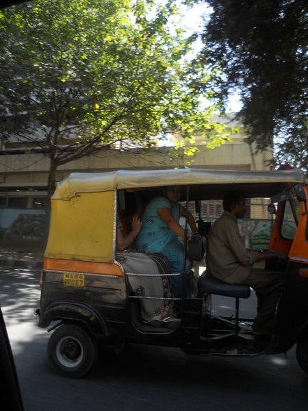A rather full rickshaw...
