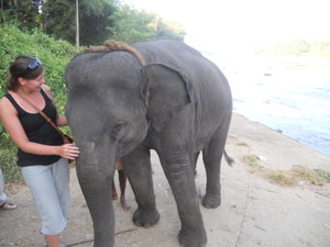 Katrina and the elephant!