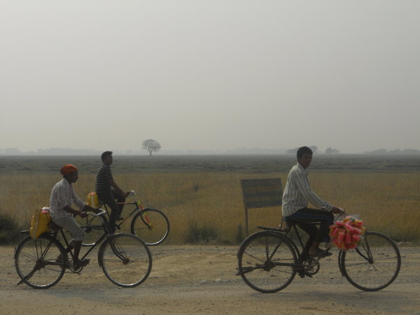 Lumbini cyclists