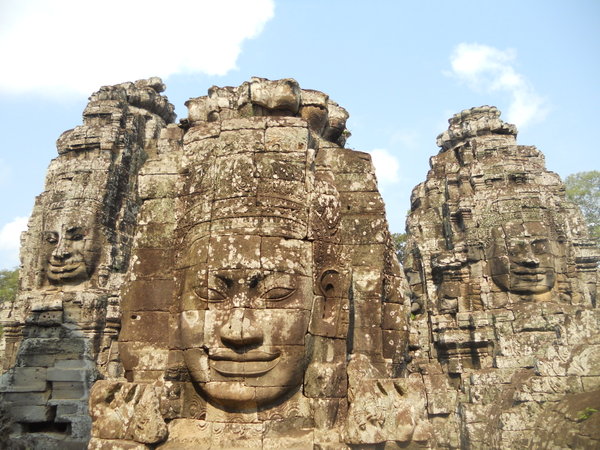 Giant Buddha Faces