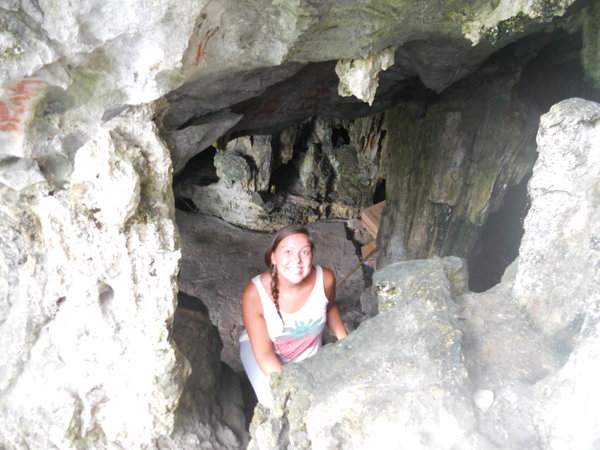Katrina in the cave!
