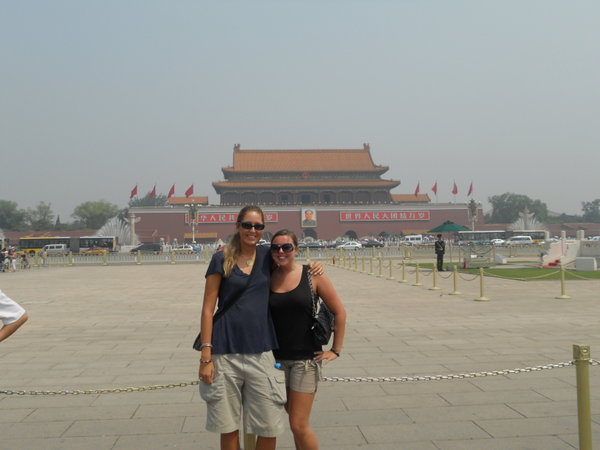 In front of the Forbidden City