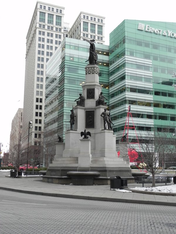 Statue in Detroit