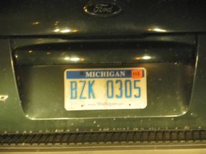 Michigan plate