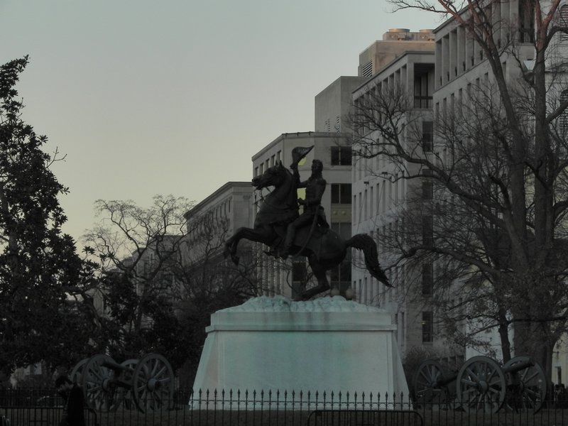 Statue outside White House