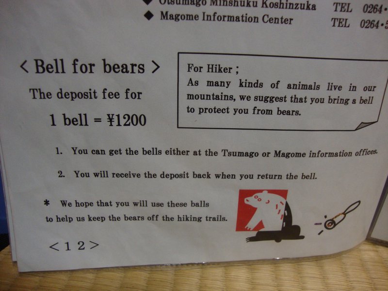 Bell for bears