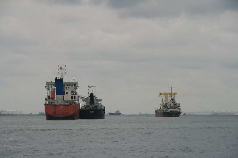 Cargo Ships offshore