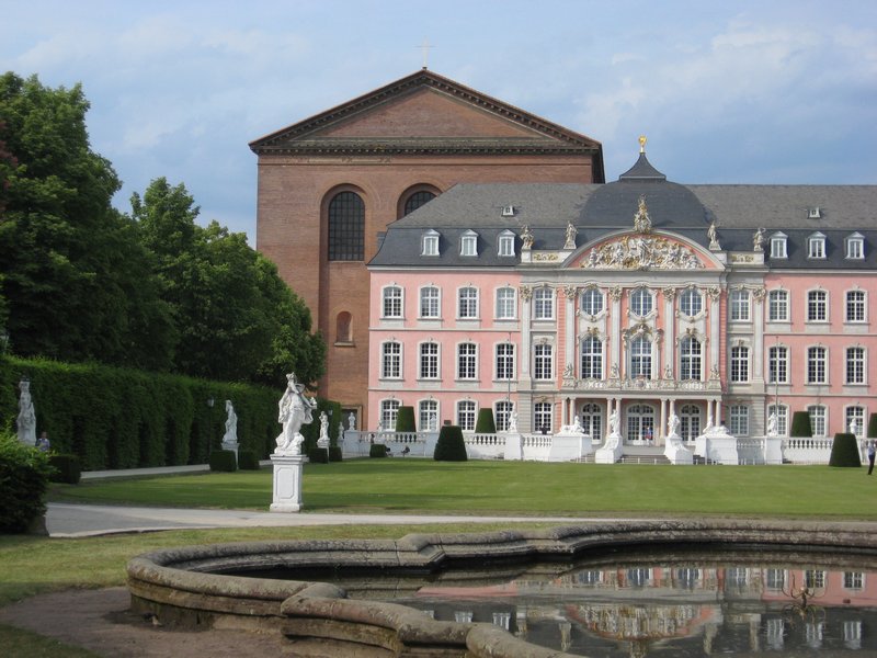 13 Trier - Electoral Palace with Basilica behind