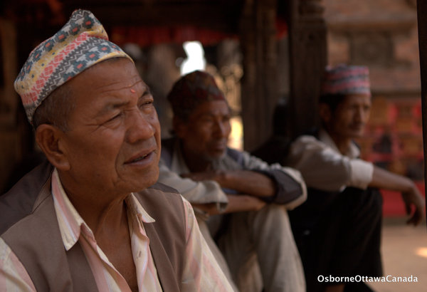 Bhaktapur Men Relaxing