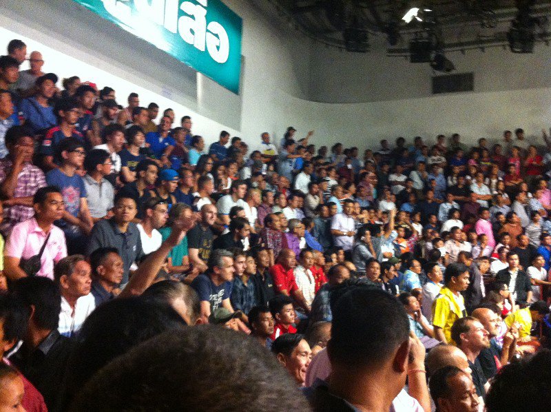 Crowd at Muay Thai