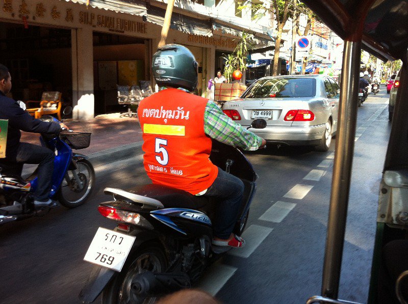 Motorbike Taxi.  Beware!