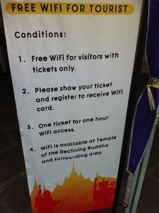Wat Pho has WiFi