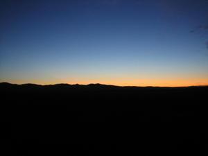 my first Mongolian sunset