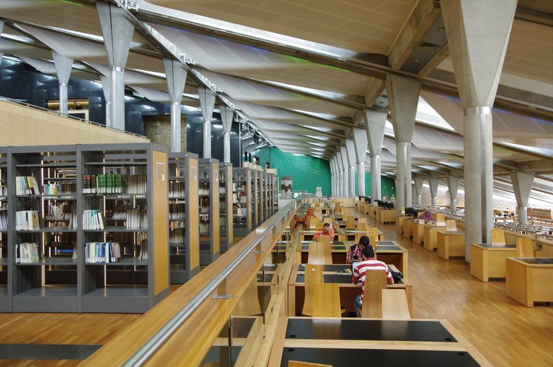 Inside the library of Alexandria