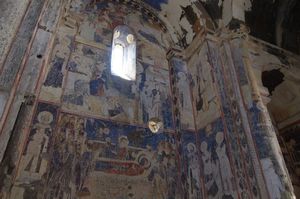 Frescoes in small church