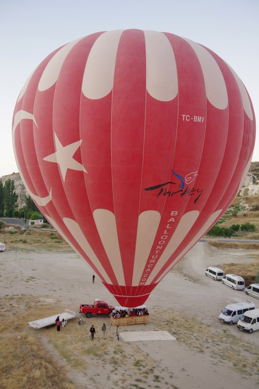 Another balloon viewed from the air
