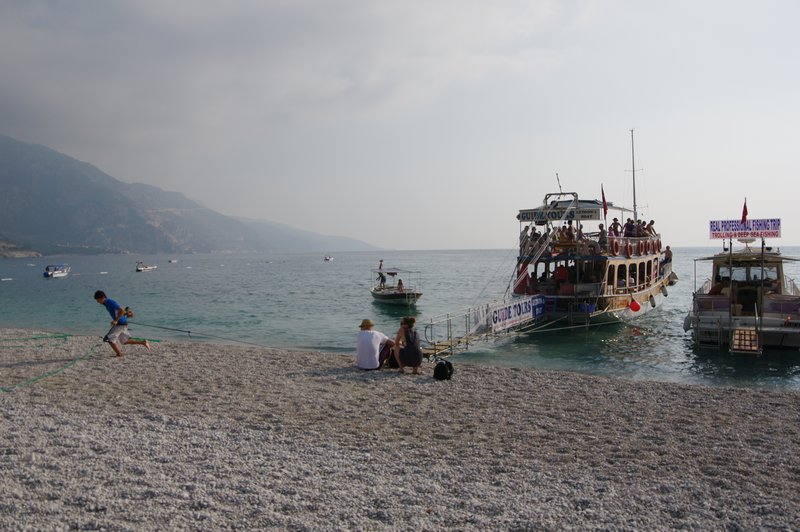 Boats on Oludeniz beach