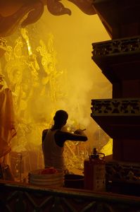 Incense at the Durga Puja