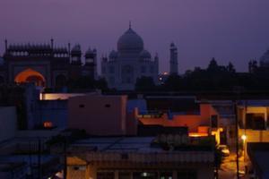 Taj by night