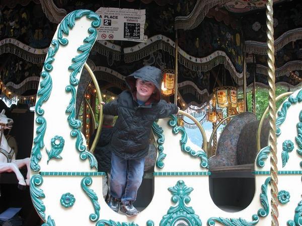 Chad on a Carousel in Annecy